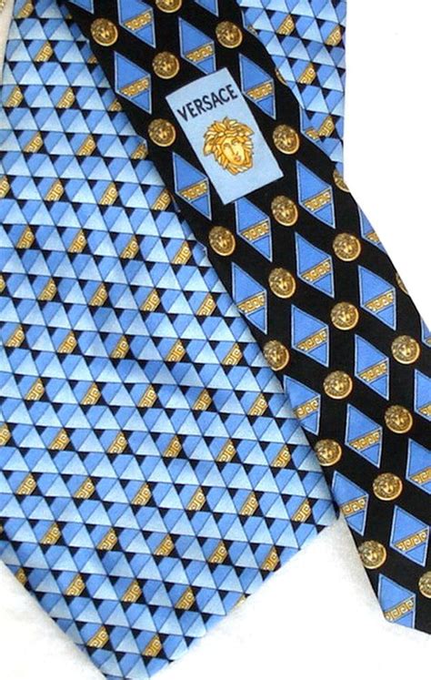 versace tie blue|versace tie vintage.